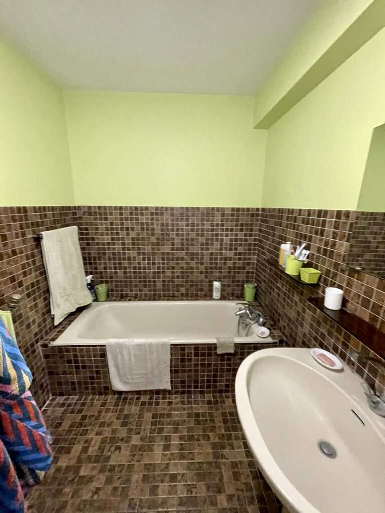 Peinture de salle de bain verte