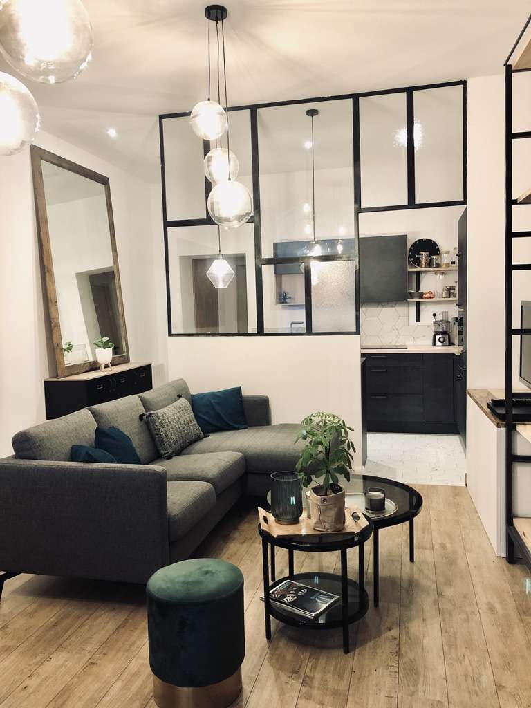 Verrière intérieure style atelier